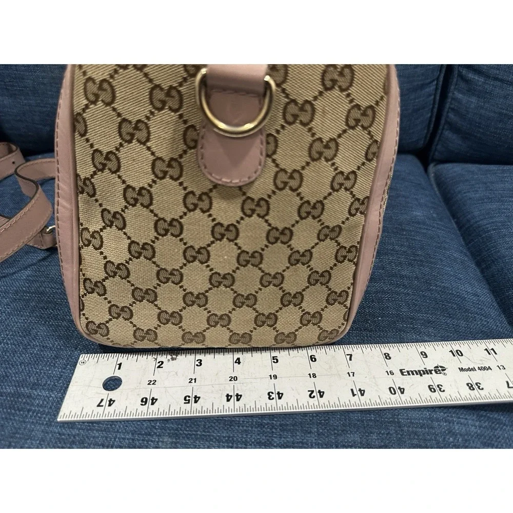 Authentic Pink Gucci Boston Bag